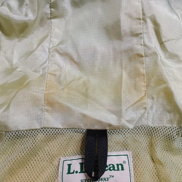 L.L. Bean Vintage Stowaway Gore-Tex Men’s XL Teal Nylon Windbreaker Rain Jacket - Picture 4 of 7